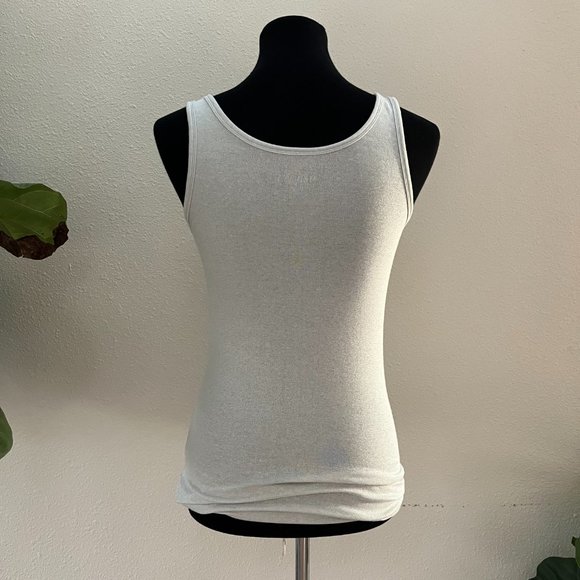 Merona Stretch Silver Tank - Size Medium - Picture 4 of 6